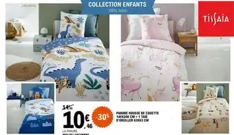 E.Leclerc PARURE HOUSSE DE COUETTE 140x200 CM + 1 TAIE D'OREILLER 63X63 CM offre