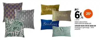 E.Leclerc COUSSIN 40X40 CM OU 30X50 CM offre