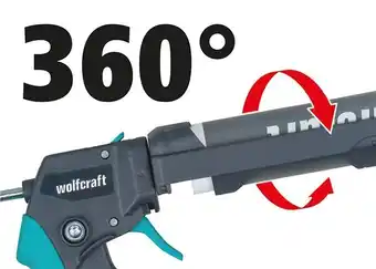 Pistolet à cartouche wolfcraft mg 550 strong - 310 ml