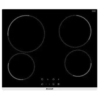 Bricorama Table de cuisson vitrocéramique 60cm 4 feux 6300w noir - bpv1641b offre