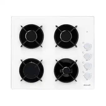 Bricorama Table de cuisson gaz 60cm 4 feux blanc - bpg3400w offre