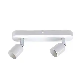 Bricorama Rampe 2 spots, fer blanc basic offre