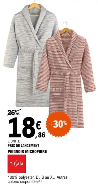 E.Leclerc PEIGNOIR MICROFIBRE offre