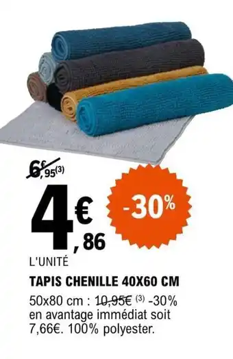E.Leclerc TAPIS CHENILLE 40X60 CM offre