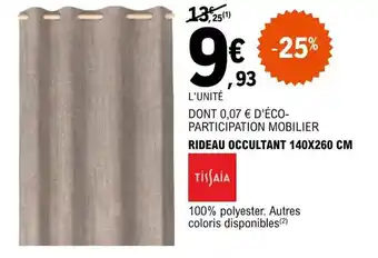 E.Leclerc RIDEAU OCCULTANT 140X260 CM offre