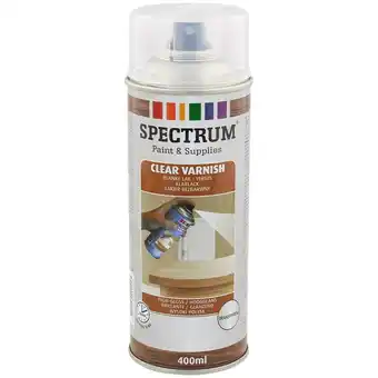 Vernis blanc brillant en aérosol Spectrum