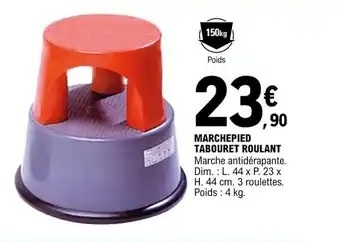 E.Leclerc MARCHEPIED TABOURET ROULANT offre