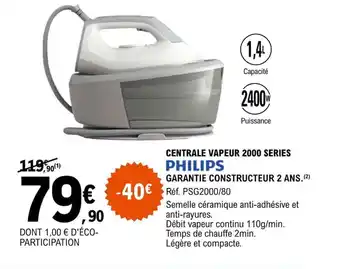 E.Leclerc CENTRALE VAPEUR 2000 SERIES offre