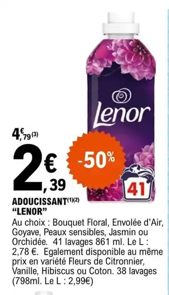 E.Leclerc ADOUCISSANT(1)(2) "LENOR" offre