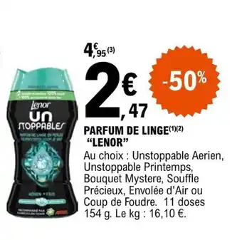 E.Leclerc PARFUM DE LINGE(¹)(2) "LENOR" offre