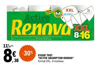 E.Leclerc ESSUIE TOUT "ACTIVE ABSORPTION RENOVA" offre