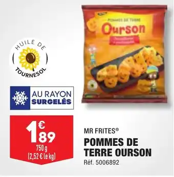 ALDI POMMES DE TERRE OURSON offre