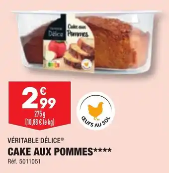 ALDI CAKE AUX POMMES**** offre