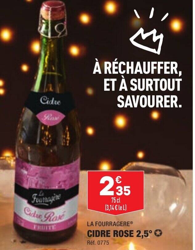 Promo CIDRE ROSE 2,5° chez ALDI