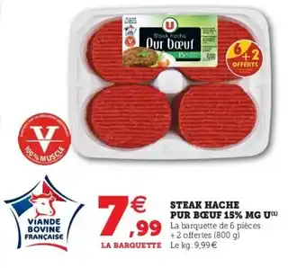 Super U Steak hache offre