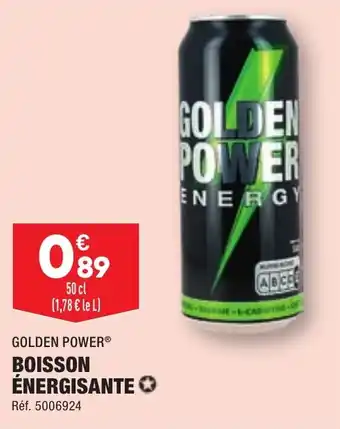 ALDI GOLDEN POWERⓇ BOISSON ÉNERGISANTE offre