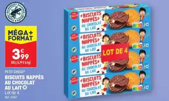 ALDI BISCUITS NAPPÉS AU CHOCOLAT AU LAIT offre
