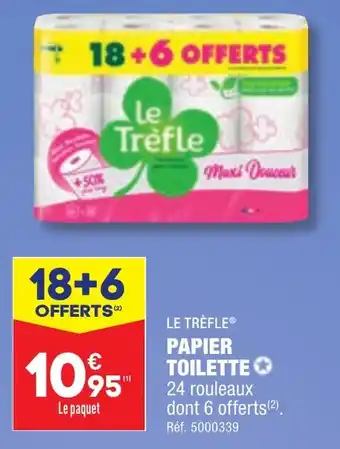 ALDI PAPIER TOILETTE offre