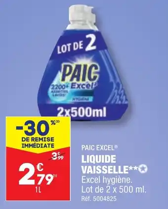 ALDI LIQUIDE VAISSELLE offre