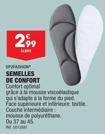 ALDI SEMELLES DE CONFORT offre