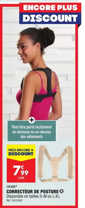 ALDI CORRECTEUR DE POSTURE offre