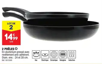 ALDI 2 POÊLES offre