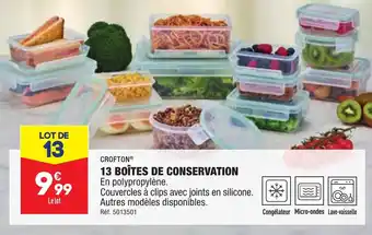 ALDI 13 BOÎTES DE CONSERVATION offre