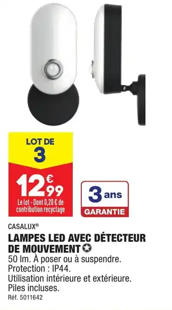 ALDI LAMPES LED AVEC DÉTECTEUR DE MOUVEMENT offre