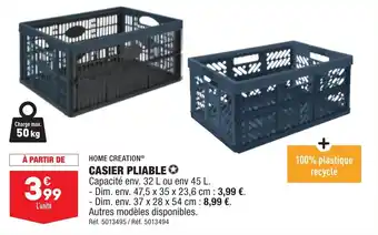 ALDI CASIER PLIABLE offre