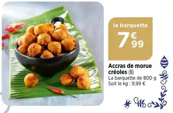 Accras de morue créoles (B)