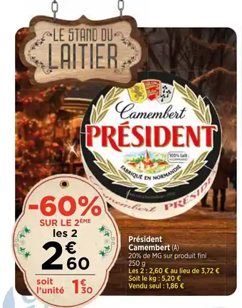 Bi1 Président Camembert (A) offre