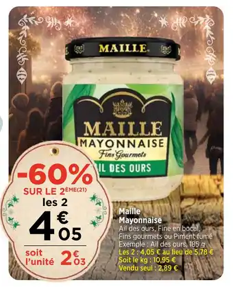 Bi1 Maille Mayonnaise offre