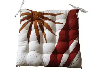 Jardiland Galette de chaise coton malaga palmier l.40 x l.40 cm offre
