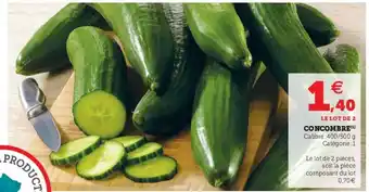 Super U Concombre offre