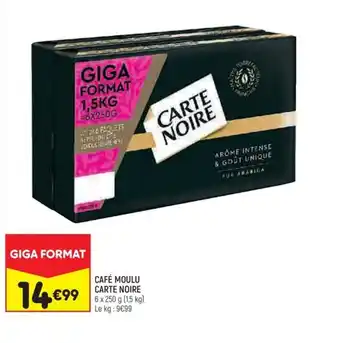 Leader Price CAFÉ MOULU CARTE NOIRE offre