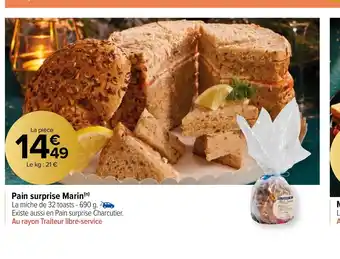 Carrefour Market Pain surprise Marin offre