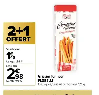 Carrefour Market Grissini Torinesi FLORELLI offre