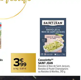 Carrefour Market Cassolette SAINT JEAN offre