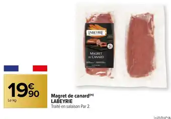 Carrefour Market Magret de canard (m) LABEYRIE offre