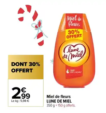 Carrefour Market Miel de fleurs LUNE DE MIEL offre