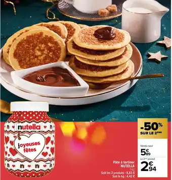 Carrefour Market Pâte à tartiner NUTELLA offre