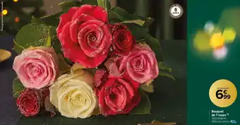Carrefour Market Bouquet de 7 roses offre