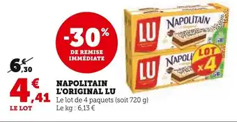 Super U NAPOLITAIN L'ORIGINAL LU offre