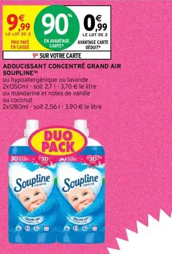 Intermarché Hyper ADOUCISSANT CONCENTRÉ GRAND AIR SOUPLINE (b) offre