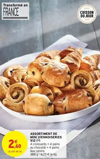 Intermarché Hyper ASSORTIMENT DE MINI VIENNOISERIES X12 offre