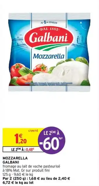 Intermarché Hyper MOZZARELLA GALBANI offre