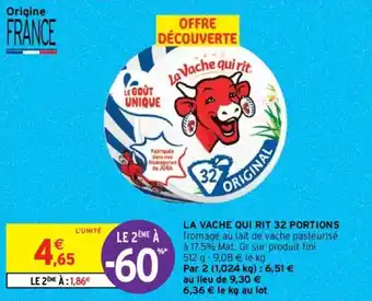 Intermarché Hyper LA VACHE QUI RIT 32 PORTIONS offre