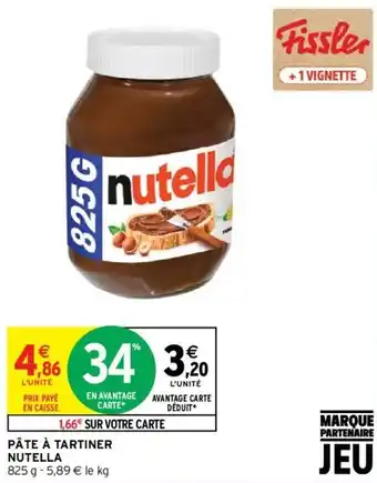 Intermarché Hyper PÂTE À TARTINER NUTELLA offre