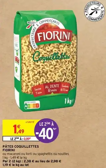 Intermarché Hyper PÂTES COQUILLETTES FIORINI offre