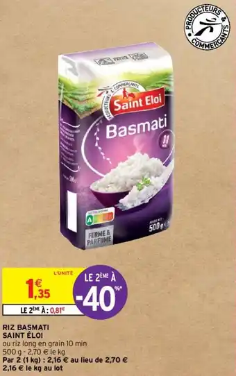 Intermarché Hyper RIZ BASMATI SAINT ÉLOI offre
